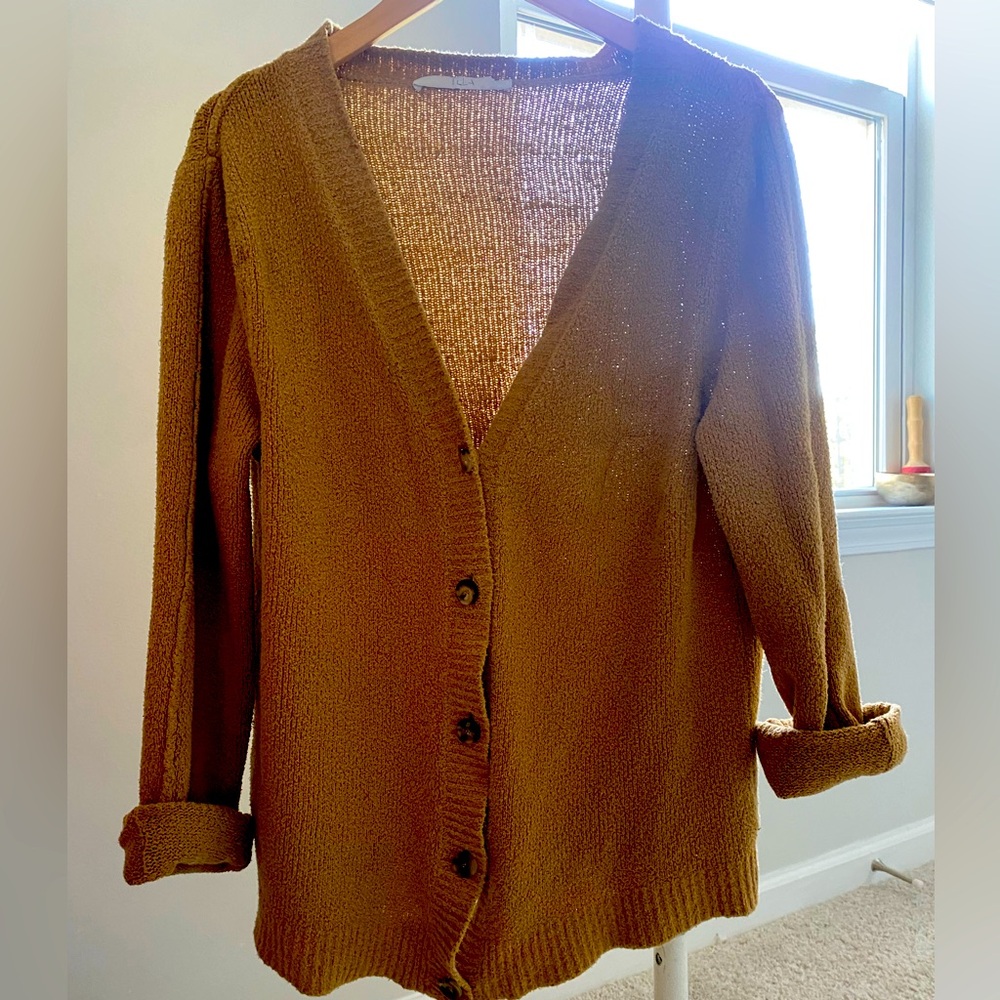 Gold cardigan